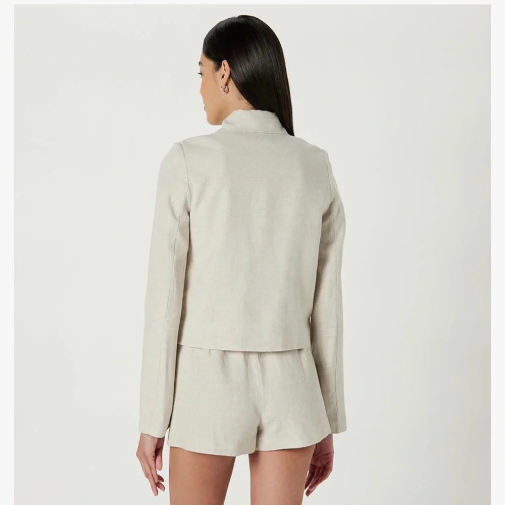 NWT The Drop Maya Suiting Blazer in Natural Linen - Picture 2 of 5